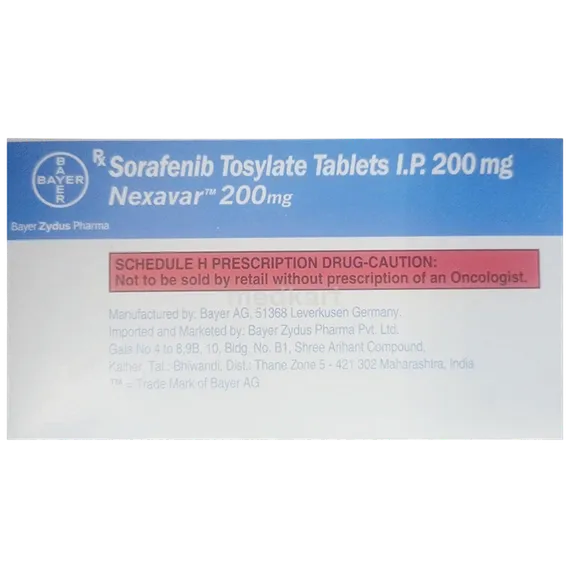 nexavar 200mg tablet 10's